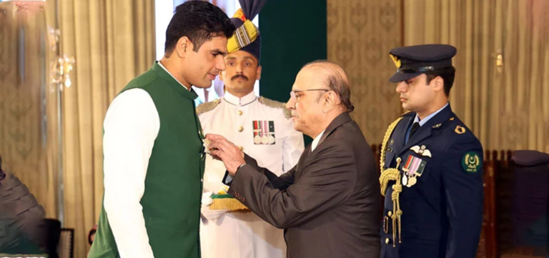 Arshad Nadeem Receives Hilal-e-Imtiaz