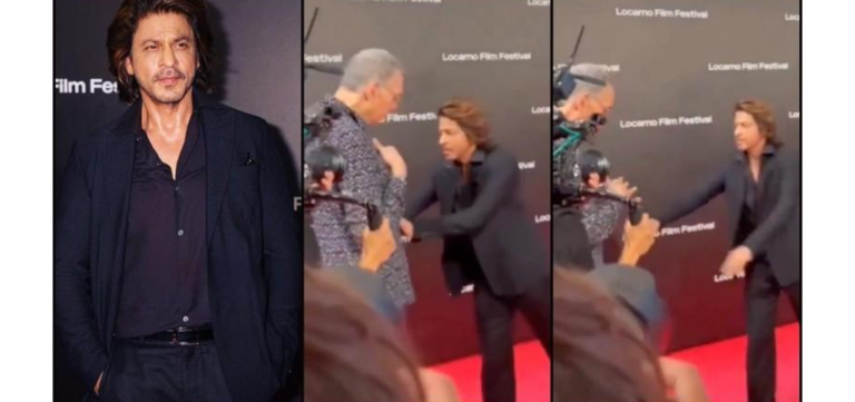 Shah Rukh Khan Slammed for Pushing Older Man.