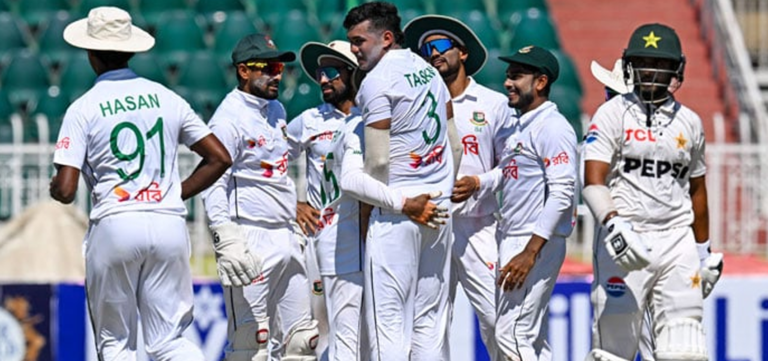 Pakistan All Out for 274 Against Bangladesh