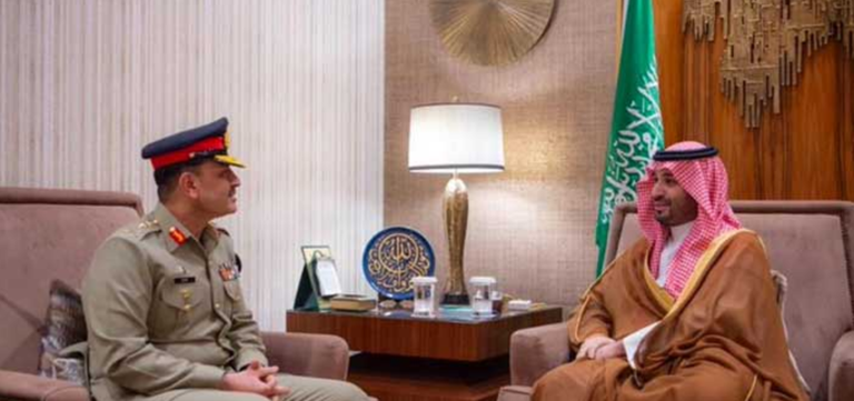 COAS and Saudi Crown Prince Discuss Cooperation on Security and Regional Issues