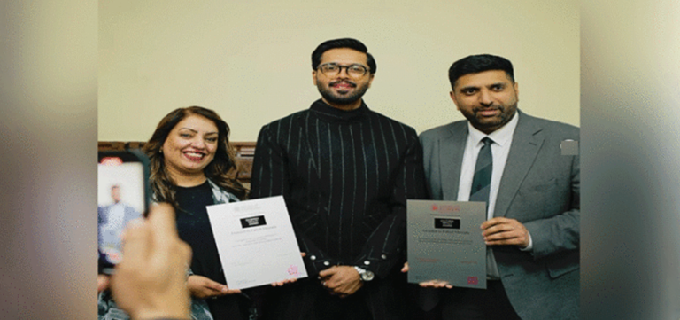 Fahad Mustafa with Two Prestigious Awards